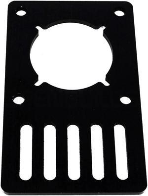 funssor 1pcs Black Anodized Aluminum Motor Mount Plate NEMA 23 Stepper Motor for openbuilds builds parts