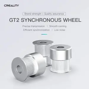 CREALITY 3D Printer Parts 3Pcs/Lot 2GT-D5-20 Gear Teeth-6mm Width Synchronous Wheel White For Sermoon D1