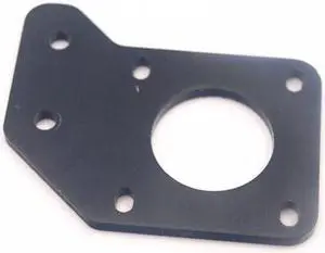 Funssor 1PC  ENDER 3D printer 3mm aluminum NEMA17 stepper motor mount plate for 2040 Extrusion NEMA17 motor fixing plate