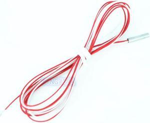 Funssor NTC3950 100k thermistor cartridge  shield 3*15mm size stainless steel plating silver Rerap 3D printer head sensor