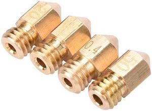 3D Printer Nozzle Mixed Sizes 0.2/ 0.3mm/0.4mm/0.5mm  Extruder Print Head For 1.75MM MK8 Makerbot
