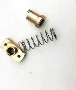 1pcs*anti-back lash TR8 lead screw brass nut for upgrade CR-10/Tornado and clone 3D printer anti backlash  Spring Loaded nut