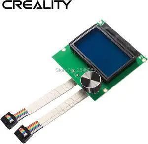 CREALITY 3D Printer Parts Controller RAMPS 1.4 LCD 12864 Control Panel Blue Screen+Cable For CR-10S 3D Printer