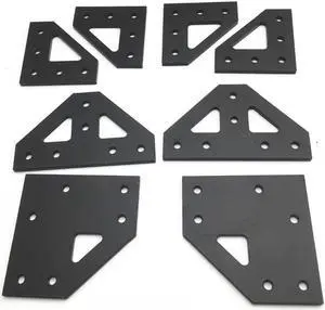 upgrade AM8 A8 4mm aluminum bottom tee plate top corner plate bottom corner plate kit for AM8 3D Printer Extrusion Metal Frame