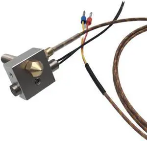 Funssor 1pcs 24V 40W Replicator 2 3D printer hotend kit 0.4mm nozzle heater cartridge TC thermocouple 1.75mm