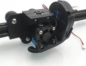 Funssor 12/24V fan 1.75mm Creality Ender3/CR-10 bowden V6 Volcano Assembled Extruder Hot End kit for CREALITY 3D Printer