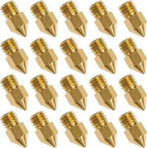 10PCS MK8 Brass Nozzle 0.2MM 0.3MM 0.4MM 0.5MM 0.6MM Mixed Size Extruder Print Head Nozzle For 1.75MM CR10 CR