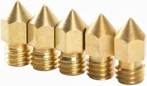 CREALITY 3D Printer Parts 5PCS D8 Brass Nozzle 0.4MM Extruder Print Head For CR-5060/CR-5080/CR-3040S 3D Printer