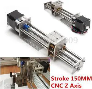 Funssor 50mm/150mm Slide Stroke CNC Z Axis slide Linear Motion +NEMA17 Stepper Motor For Reprap Engraving Machine