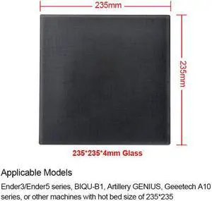 3D Printer Platform Ultrabase Heat Bed Build Surface Glass Plate 310x310 220MM For Ender 3 5 Upgrade creality