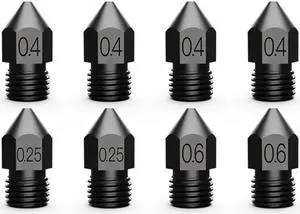 CREALITY 3D Printer Parts Supply Hardened Steel High-end Nozzles 8 PCS/Set