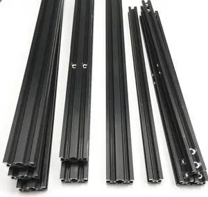 Funssor CR-10/Tornado 3D printer black anodized aluminum extrusion frame kit 300x300x400mm V-slot mechanical frame set