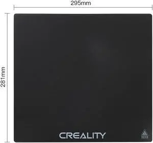 CREALITY 3D Printer Parts Sermoon D1 Black Tempered Glass Build Platform Size 295×281×4mm