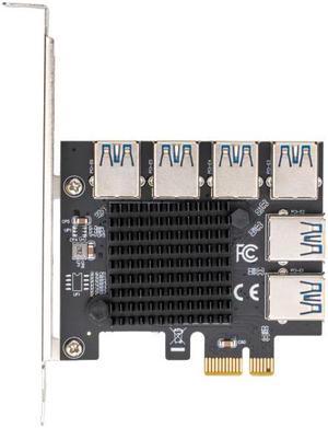 PCI Express X1 20Gb 1 to 6 Riser Card PCI-E to PCI-E Adapter PCIE Slot 1X to 16X USB 3.0 Riser Extender For Bitcoin Miner Mining