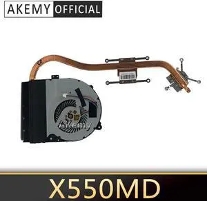 Akemy For ASUS X550MD X550MJ X552M X550M  Laptop CPU VGA Cooling Fan Heatsink Heat Sink Cooler Radiator  fan and heatsink