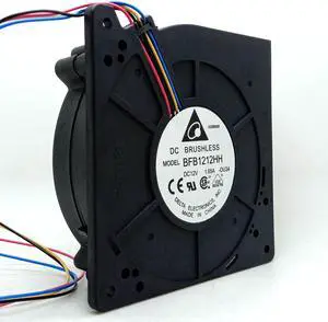 DC Blower Turbine,BFB1212HH for Delta Electronics 12cm Cooler,Double Ball Bearing PWM 12032 12V Cooling Fan