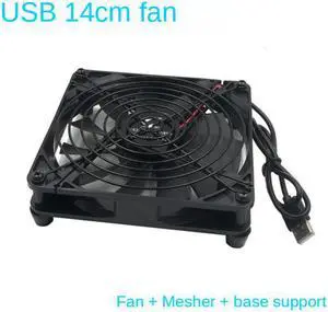 USB Router Cooling Fan 14cm 5V Mute Desktop Fan Optical Modem/Set Top Box Fan 14025