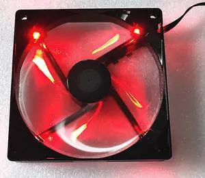 A12025-16RB-4BP-F1 DF1202512RFHN T400 Blizzard Fan 12025 12cm 4-Wire Speed Regulation Red Mute