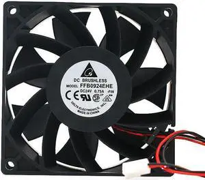 9238 fan For DELTA 9CM 92*92*38MM 9238 24V 0.75A FFB0924EHE 2,3WIRE F00 R00 Cooling fan