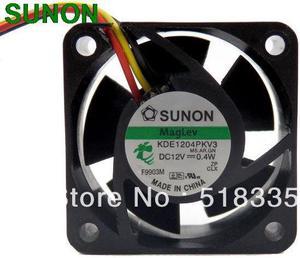 KDE1204PKV3 MS.AR.GN For Sunon  4CM 4020 40mm x 20mm DC 12V 3 Pin 12 Volt Cooling Fan