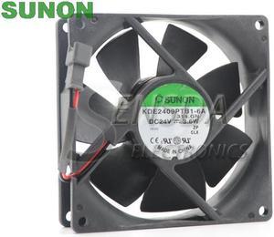 For Sunon KDE2409PTB1-6A 9CM 92*92*25MM 9225 24V 3.6W case server inverter fan