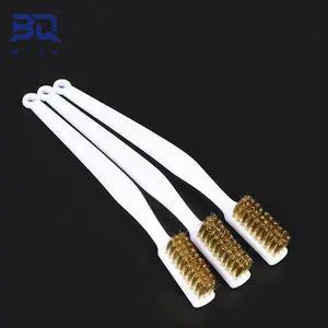 Brosse à dent en fil de cuivre pour imprimante 3D, accessoire de nettoyage des buses, et têtes chauffantes avec manche, nettoie les parties chaudes, bloc de chauffe