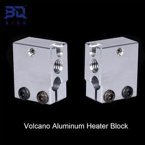 Bloc chauffant en aluminium de haute qualité, pour E3D Volcano Hotend PT100 capteur thermistance Titan j-head extrudeuse pièces d'imprimante 3D