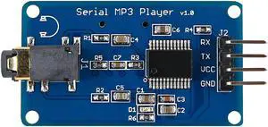 MP3 module UART Control Serial MP3 Player with Headphone Output Speaker MicroSD Card Sound Speaker Module for Arduino MP3 module UART Control Serial MP3 Player with Headphone Output Speaker MicroSD Card Sound Speaker Module for Arduino