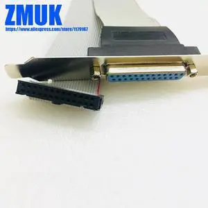 DB25 DB-25F+P to IDE-26F Cable w/ Faceplate