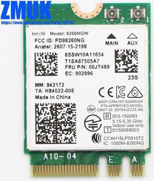 Int Dual Band Wireless-AC 8260NGW WiFi Card For Thinkpad M900 M900x T470 L470 L570 T470s T570 P51s P310 P310 Series,FRU 00jt489