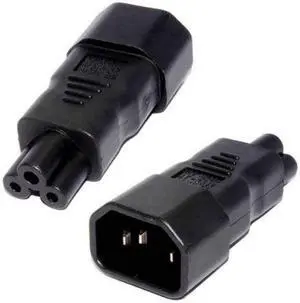 CYDZ   IEC 320 Socket C14 to Cloverleaf Plug Micky C5 Straight Extension Power Adapter