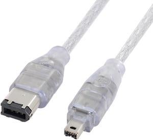 1394 6Pin to Firewire 400 IEEE 1394 4 Pin Male iLink Adapter Cord Cable for Camera Camcorder