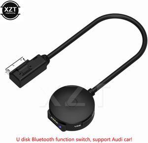 Bluetooth AUX Receiver Cable Adapter for VW Audi A4 A5 A6 Q5 Q7 After 2009 Audio Media Input AMI MDI Interface Support u disk