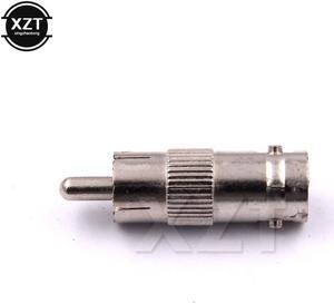 50pcs BNC Female Jack to RCA Male Coaxial Connector Silvery Adapter Coupler Plug for CCTV Camera Durable