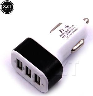1PC 3 Port USB DC Car Charger Adaptor For iPhone Samsung Galaxy Note 7 ja16 Universal 2.1A 2.0A 1.0A