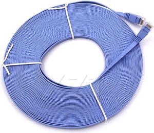 5PCS EST CAT6 Flat UTP Ethernet Network Cable RJ45 Patch LAN Cable For Router DSL Modem 15M
