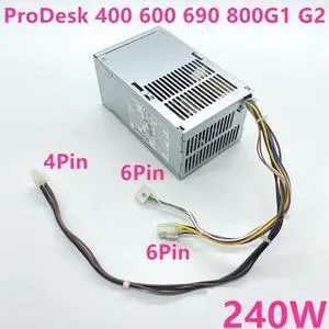 PSU For HP ProDesk 400 600 690 800 G1 G2 6Pin 240W Power Supply D12-240P3A PS-4241-2HF1 702307-002 751884-001 702309-001