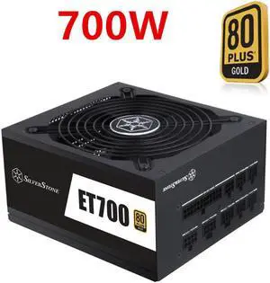 PSU For SILVERSTONE ET700 Full Modular 80plus Gold Silent Fan 700W Power Supply ET700-MG
