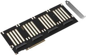 PCIE 3.0 X16 to U.2 SFF8639 Host Adapter for PCIe SFF 8639 SSD Riser Card SATA-Express Double Bay Transfer Server