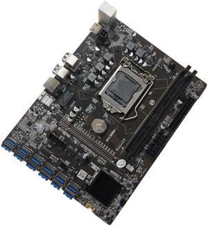 B250C Mining Motherboard with G3900 CPU+1XDDR4 8G 2133Mhz RAM+SATA Cable 12XPCIE to USB3.0 Card Slot Board for BTC