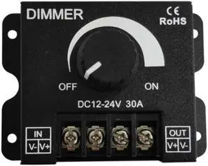 Black LED Dimmer DC 12V 24V 30A 8A Adjustable Brightness Dimmer Controller Switch for Lamp Bulb Strip Driver Single Color Light Black LED Dimmer DC 12V 24V 30A 8A Adjustable Brightness Dimmer Controller Switch for Lamp Bulb Strip Driver Single Color Light