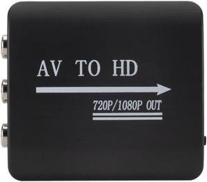 AV To HDMI-Compatible Converter AV2HDMI Adapter 1080P RCA AV To HDMI-Compatible Video Adapter HD 1080p Converter BLACK