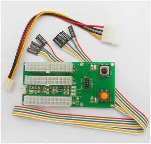 ATX Power Supply Synchronous Start Cable Multi Power Supply 24 PIN IDE 4 PIN Power Start Board for ETH Coin Miner