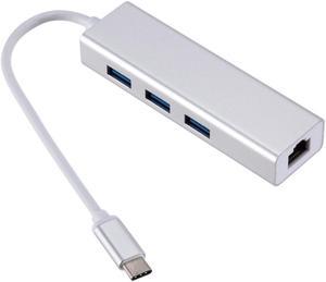 USB-C Ethernet Adapter 3 USB C Hub To Ethernet RJ45 Lan Adapter Network Card Gigabit Internet for Macbook Pro Air Type C Hub