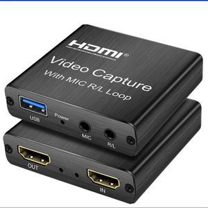 4K HDMI-compatible Capture Card 1080p Game Capture Card USB 2.0 Recorder Box Device for Live Streaming Video Recording