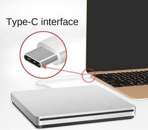 External DVD Burner Drive USB 3.0/Type-C Optical Drive Slim Slot-in CD/DVD+/-RW Burner Player USB C Superdrive for Mac/ Window