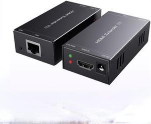 HDMI-compatible Extender Cat5e Cat 6 Ethernet IP TCP Signal HDMI To Lan Converter 1080p 3D HDMI Transmitter Receiver TX RX 60M