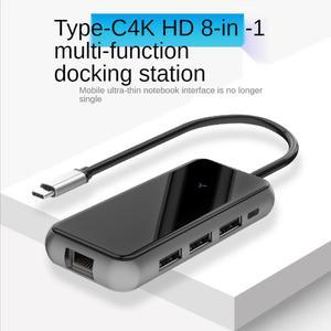 USB C Laptop Docking Station USB 3.0 RJ45 PD SD/TF USB HDMI-compatible Hub for Laptop Macbook Pro HP DELL Surface Lenovo Dock