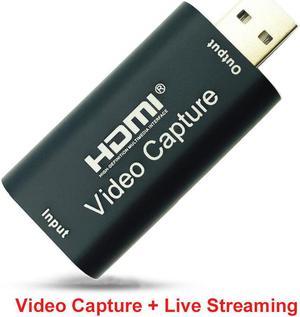 Mini HD 1080P HDMI To USB 2.0 Video Capture Card Game Recording Grabber Box for PC Computer Youtube OBS Live Streaming Broadcast