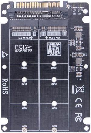 SSD Adapter M.2 SSD to U.2 Adapter M.2 NVMe Key B/M NGFF SSD to PCI-e U2 SFF-8639 Adapter PCIe M2 Converter for Desktop Computer